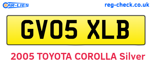 GV05XLB are the vehicle registration plates.
