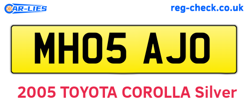 MH05AJO are the vehicle registration plates.