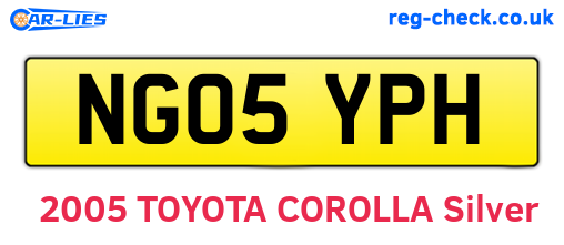 NG05YPH are the vehicle registration plates.