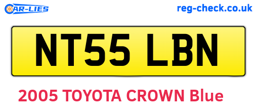 NT55LBN are the vehicle registration plates.