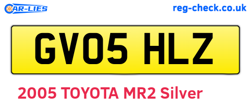 GV05HLZ are the vehicle registration plates.