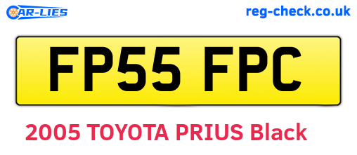 FP55FPC are the vehicle registration plates.