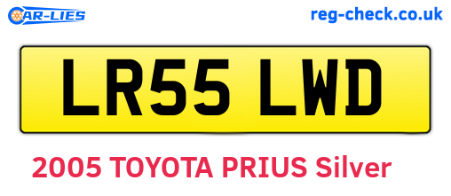 LR55LWD are the vehicle registration plates.
