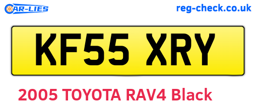 KF55XRY are the vehicle registration plates.