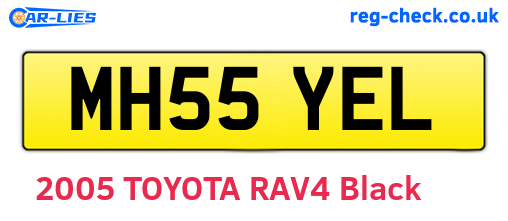 MH55YEL are the vehicle registration plates.
