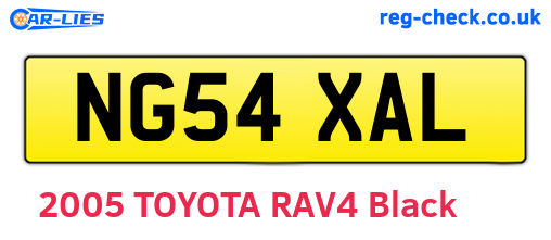 NG54XAL are the vehicle registration plates.
