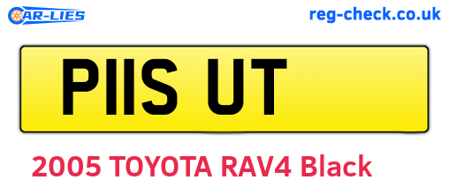 P11SUT are the vehicle registration plates.