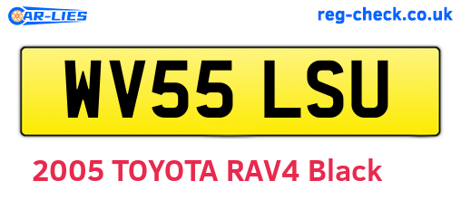 WV55LSU are the vehicle registration plates.