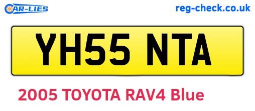 YH55NTA are the vehicle registration plates.