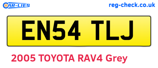 EN54TLJ are the vehicle registration plates.