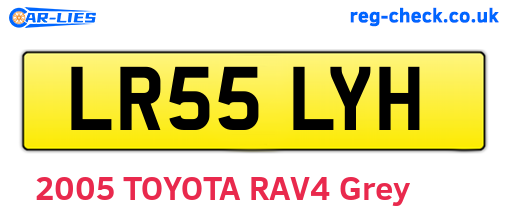 LR55LYH are the vehicle registration plates.