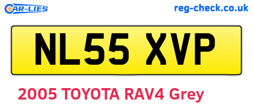 NL55XVP are the vehicle registration plates.