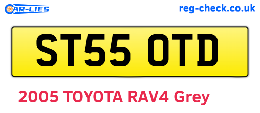 ST55OTD are the vehicle registration plates.