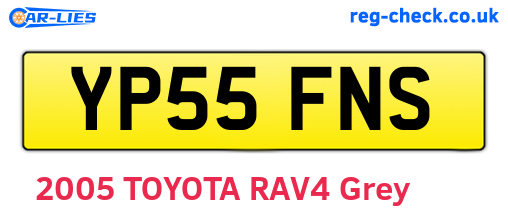YP55FNS are the vehicle registration plates.