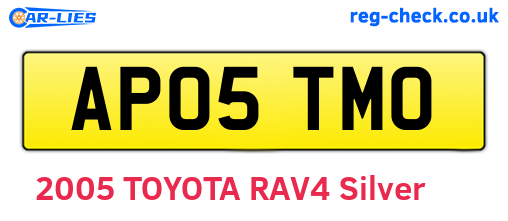 AP05TMO are the vehicle registration plates.