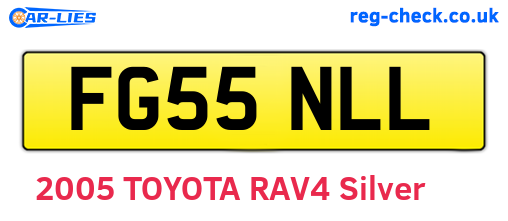 FG55NLL are the vehicle registration plates.
