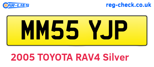 MM55YJP are the vehicle registration plates.