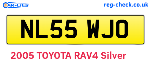 NL55WJO are the vehicle registration plates.