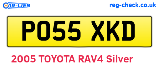 PO55XKD are the vehicle registration plates.