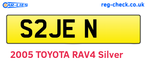 S2JEN are the vehicle registration plates.