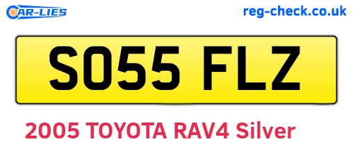 SO55FLZ are the vehicle registration plates.