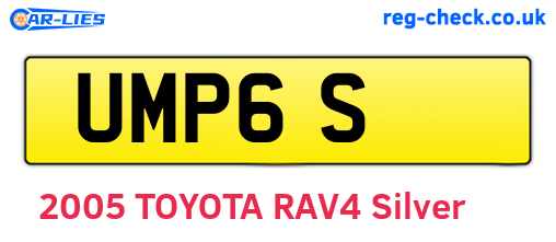 UMP6S are the vehicle registration plates.