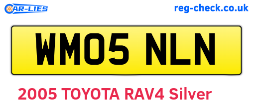 WM05NLN are the vehicle registration plates.