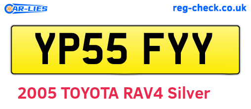 YP55FYY are the vehicle registration plates.