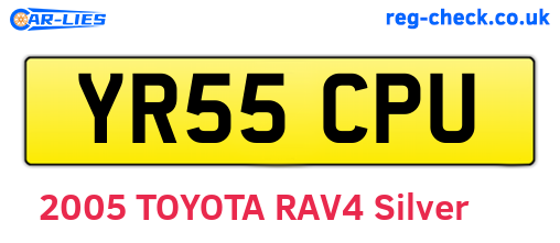 YR55CPU are the vehicle registration plates.