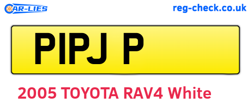 P1PJP are the vehicle registration plates.