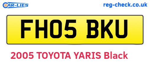 FH05BKU are the vehicle registration plates.