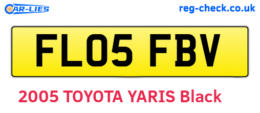 FL05FBV are the vehicle registration plates.