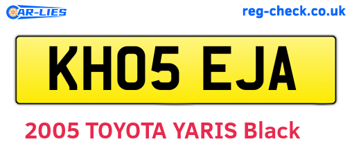 KH05EJA are the vehicle registration plates.