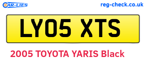 LY05XTS are the vehicle registration plates.
