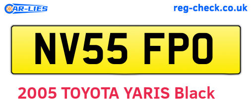NV55FPO are the vehicle registration plates.