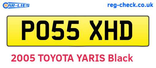 PO55XHD are the vehicle registration plates.