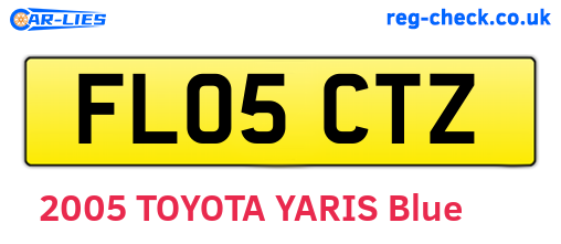 FL05CTZ are the vehicle registration plates.