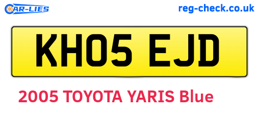 KH05EJD are the vehicle registration plates.