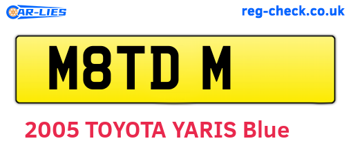 M8TDM are the vehicle registration plates.