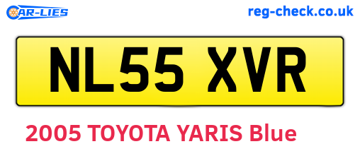 NL55XVR are the vehicle registration plates.
