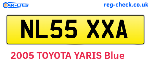 NL55XXA are the vehicle registration plates.