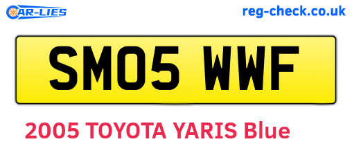 SM05WWF are the vehicle registration plates.