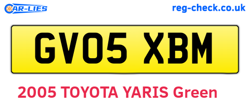 GV05XBM are the vehicle registration plates.