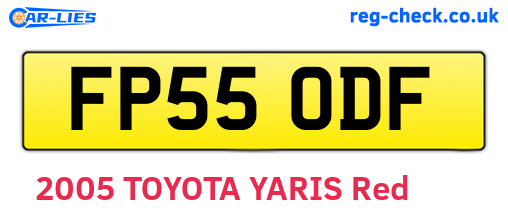 FP55ODF are the vehicle registration plates.