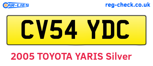 CV54YDC are the vehicle registration plates.