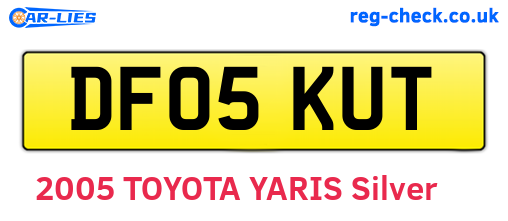 DF05KUT are the vehicle registration plates.