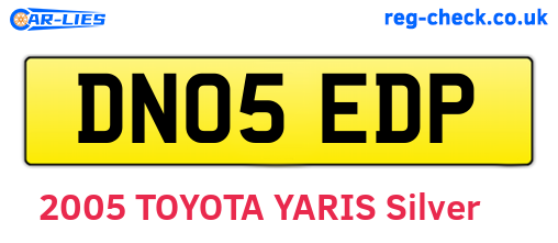DN05EDP are the vehicle registration plates.