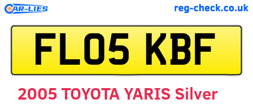 FL05KBF are the vehicle registration plates.