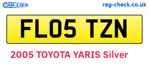 FL05TZN are the vehicle registration plates.