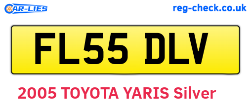 FL55DLV are the vehicle registration plates.